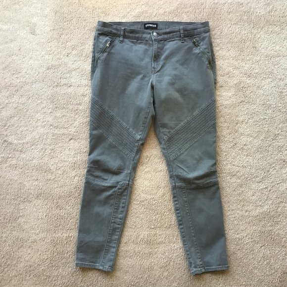 Express Pants - EXPRESS ANKLE LEGGING MID RISE GRAY SIZE 10 REG